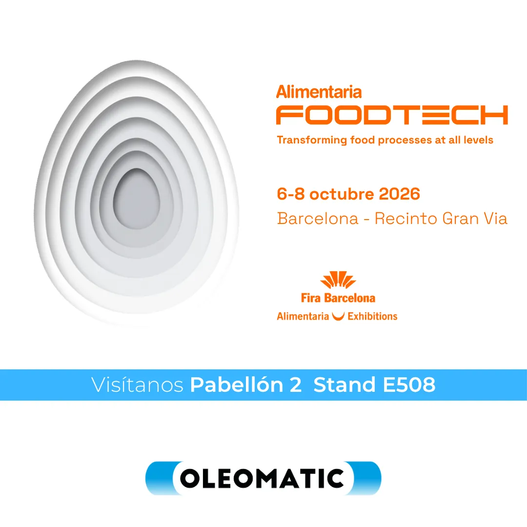 OLEOMATIC estará en Alimentaria FoodTech 2026 con KAESER, EQOfluids y NOVAIR