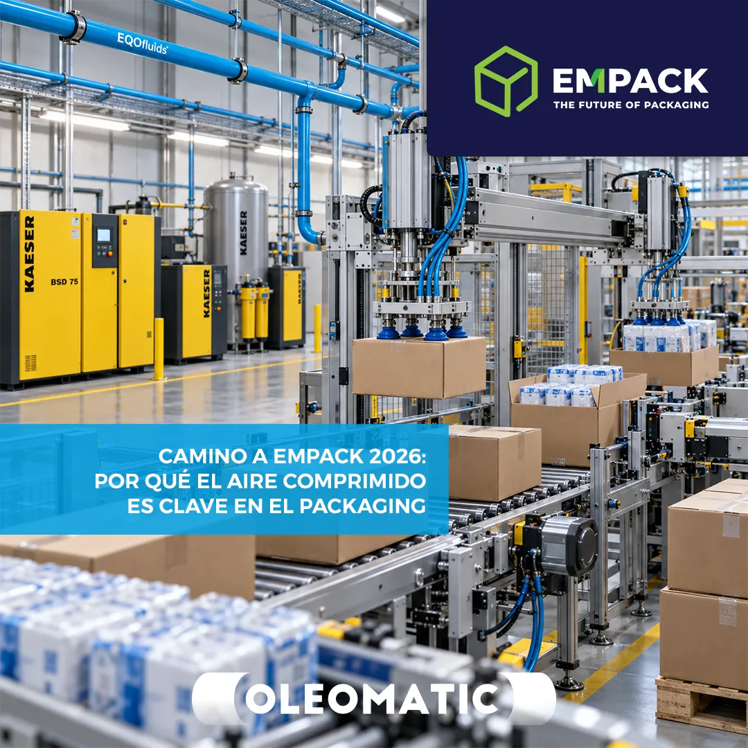Camino a EMPACK 2026: por qué el aire comprimido es clave en el packaging